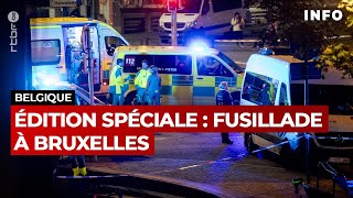 Fusillade à Bruxelles  édition spéciale  RTBF Info [upl. by Lichtenfeld]