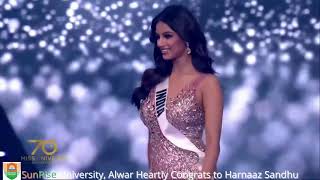 SunRise University Alwar Heartly Congrats to Harnaaz Sandhu Miss Universe 2021 [upl. by Otreblaug]