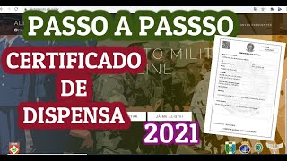 ALISTAMENTO MILITAR 2021  CERTIFICADO DE DISPENSA [upl. by Adnana]