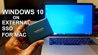 How To Install Windows 10 On Mac Using External Drive SSD [upl. by Eenttirb]