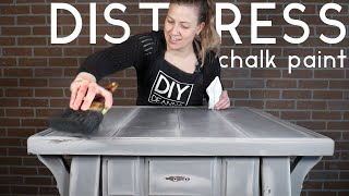 How To Distress Chalk Painted Furniture  Tips amp Techniques [upl. by Guthrey]