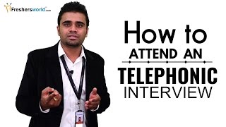 HOW TO ATTEND A TELEPHONIC INTERVIEW FOR FRESHERS  INTERVIEW TIPS [upl. by Eliath725]