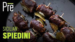 Holiday Appetizer Sicilian Spiedini with Pre Chuck Roast [upl. by Ahseyn]