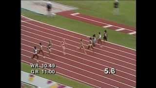 Merlene Ottey100mFinalCommonwealth GamesAuckland1990 [upl. by Olodort]