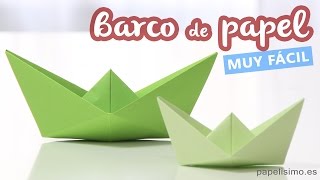 Cómo hacer barco de papel [upl. by Munn221]