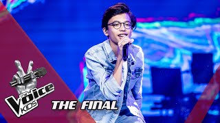 Justin – Bellyache  The Final  The Voice Kids  VTM [upl. by Agbogla]