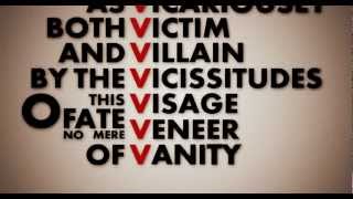 V V for Vendetta Kinetic Typography [upl. by Neerual]