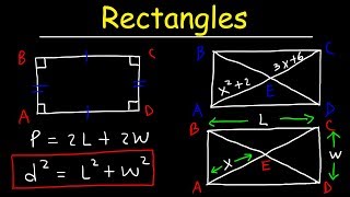 Rectangles  Properties of Parallelograms Special Quadrilaterals  Geometry [upl. by Elleina]