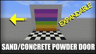 How to Make an Expandable Sand Door in Minecraft [upl. by Larson]