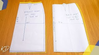 HOW TO DRAFT BASIC SKIRT PATTERNS  KIM DAVE [upl. by Block]