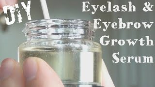 Eyelash And Eyebrow Growth Serum ♥ DIY [upl. by Latreese759]