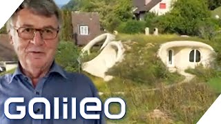 Wohnen in der HobbitHöhle Die außergewöhnlichsten Häuser zum Leben  Galileo  ProSieben [upl. by Anauqed]