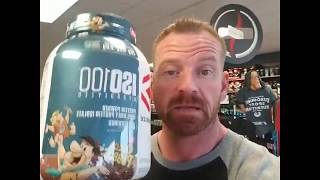 Supplement Review Dymatize Iso100 Coco Pebbles Whey Protein [upl. by Brookes]