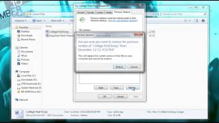 How to Recover a Deleted File or Restore a File that was Overwritten [upl. by Aniaj611]