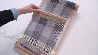 Weaving on the BEKA Beginners Rigid Heddle Loom [upl. by Aesoh399]