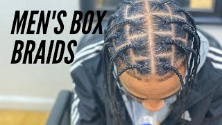 HOW TO MENS BOX BRAIDSSTART TO FINISH [upl. by Platt342]