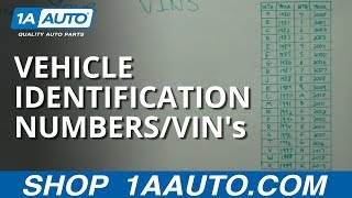 Decoding and Understanding Vehicle Identification Numbers  VINs [upl. by Averi]