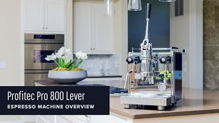 Profitec Pro 800 Lever Espresso Machine Review [upl. by Inatsed]