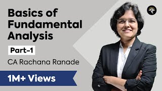 Fundamental Analysis Lecture 1 P1 by CA Rachana Phadke Ranade [upl. by Inaluahek536]