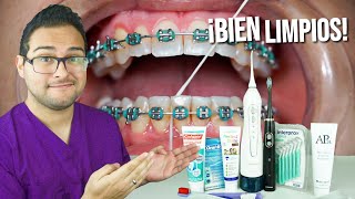 ¡COMO CEPILLARSE LOS DIENTES 👅 CON BRACKETS La GUIA MAXIMA 🙌 [upl. by Ravel]