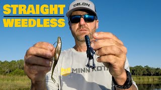 How To Rig a Plastic Worm Straight amp Weedless  Bass Fishing [upl. by Ahseym]