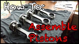 How to Assemble Pistons with Rods [upl. by Aksehcnarf]