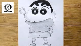 How to draw Shinchan step by step  Pencil sketch ShinChan Nohara yo yo [upl. by Lyrrad]