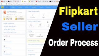 How to Process Orders on Flipkart Seller dashboard Step By Step Guide hindi [upl. by Annabela980]