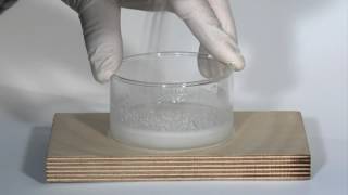 The Endothermic Reaction between Barium Hydroxide and Ammonium Thiocyanate [upl. by Accber]