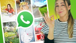 WhatsApp Status  10 Creative Ideas  Using ONLY The App [upl. by Neit]