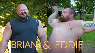 Brian SHAW amp Eddie HALL Strongman FUNNY MOMENTS [upl. by Ayatnwahs]