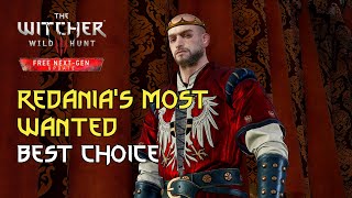 Redanias Most Wanted Best Choice The Witcher 3 Walkthrough Gameplay [upl. by Genesa514]