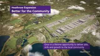 Heathrow third runway CGI  Taking Britain Further [upl. by Sinclare]