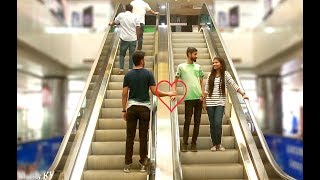 Hand touching on escalator prank ll Prank In Bangladesh [upl. by Etty513]