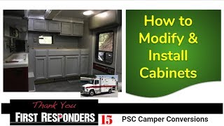 Modify amp Install Kitchen Cabinets in RV Camper Build Van RV Vanlife [upl. by Daniella658]