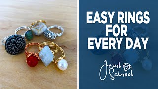 Easy Rings for Every Day  Jewelry 101 [upl. by Euqinomahs559]