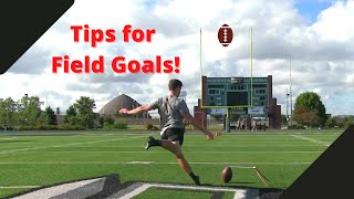 Top tips for kicking field goals Kick higher and farther [upl. by Eatnuahc]