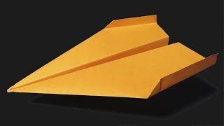 como hacer un avión de papel fácil que vuela mucho y lejos paper airplane [upl. by Noryv]