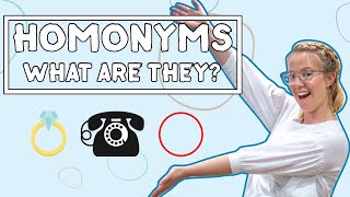 What are Homonyms  English Writing For Kids [upl. by Dyolf]