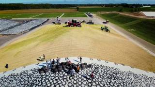 Packing Silage Making Cow Chow [upl. by Ecirpac365]