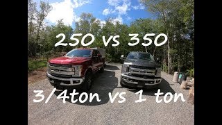 250 VS 350 34 TON VS 1 TON WHAT TO BUY [upl. by Ahseetal313]