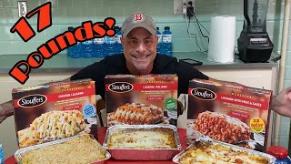 17 Pound Stouffers Lasagna Feast Challenge [upl. by Yeldahc]