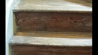 Staircase Makeover Part II  stripping  sanding [upl. by Bayless]