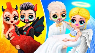 Angel vs Demon  10 DIY LOL Surprise Wedding Ideas [upl. by Ednil181]