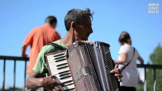 Street Accordionist from Romania in Paris France [upl. by Columba238]