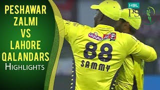 PSL 2017 Match 6 Peshawar Zalmi v Lahore Qalandars Highlights [upl. by Grew]