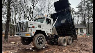 Dig drainage trenches and driveway wider [upl. by Lechner]