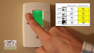 Thermostat Programming  Honeywell® Pro2000 [upl. by Eibocaj]