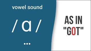 Vowel Sound  ɑ  as in quotgotquot American English Pronunciation [upl. by Irrot]