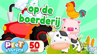 Boerderijdieren Dierengeluiden • Leukste Pretlettertjes Filmpjes op de boerderij [upl. by Boony]